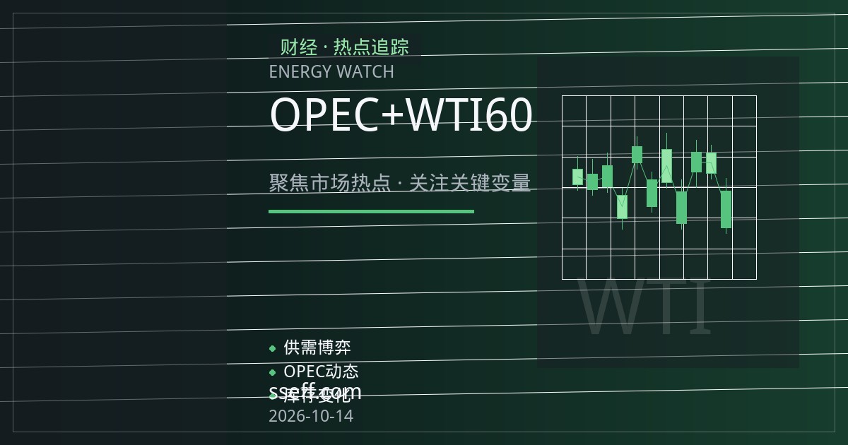 原油期货技术面承压：OPEC+增产预期与WTI 60美元支撑争夺